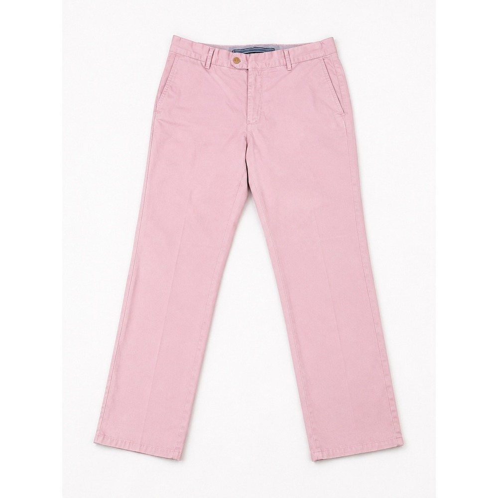 Peter Millar Pink Pima Cotton Chino Pants Straight Leg Mens 34 Made in Peru